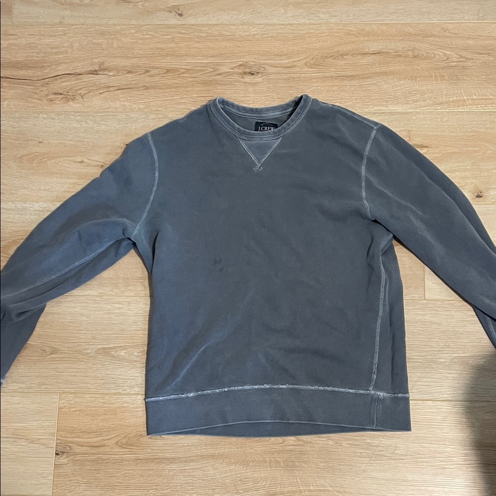 J. Crew Men's Charcoal Crewneck Sweater